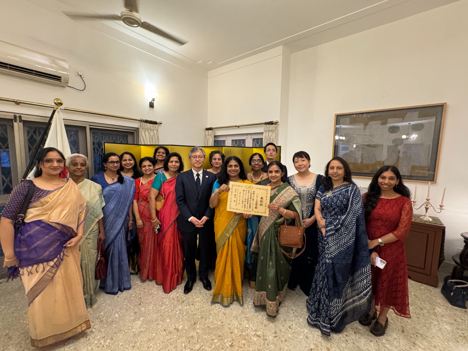 BNK members with the Consulate-General of Japan in Bengaluru at the Commendation ceremony